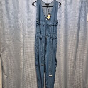 Dkny Blue Overalls Classic Denim Style